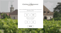 Desktop Screenshot of chateau-marsannay.com